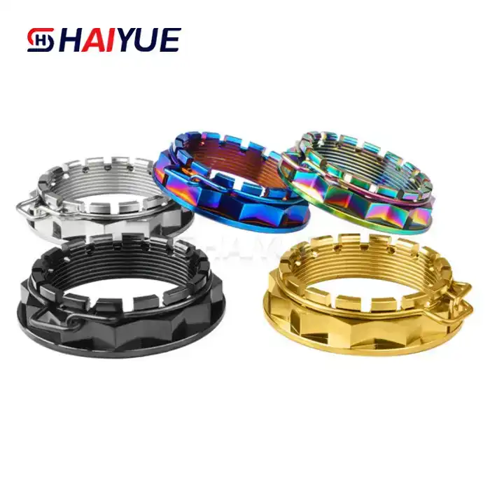 Lightweight Titanium Wheel Axle Nuts for Strong Rides